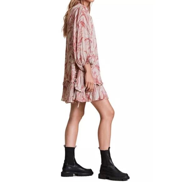 ALLSAINTS Arieta Grasmere Dress Size 8 - Picture 4 of 11